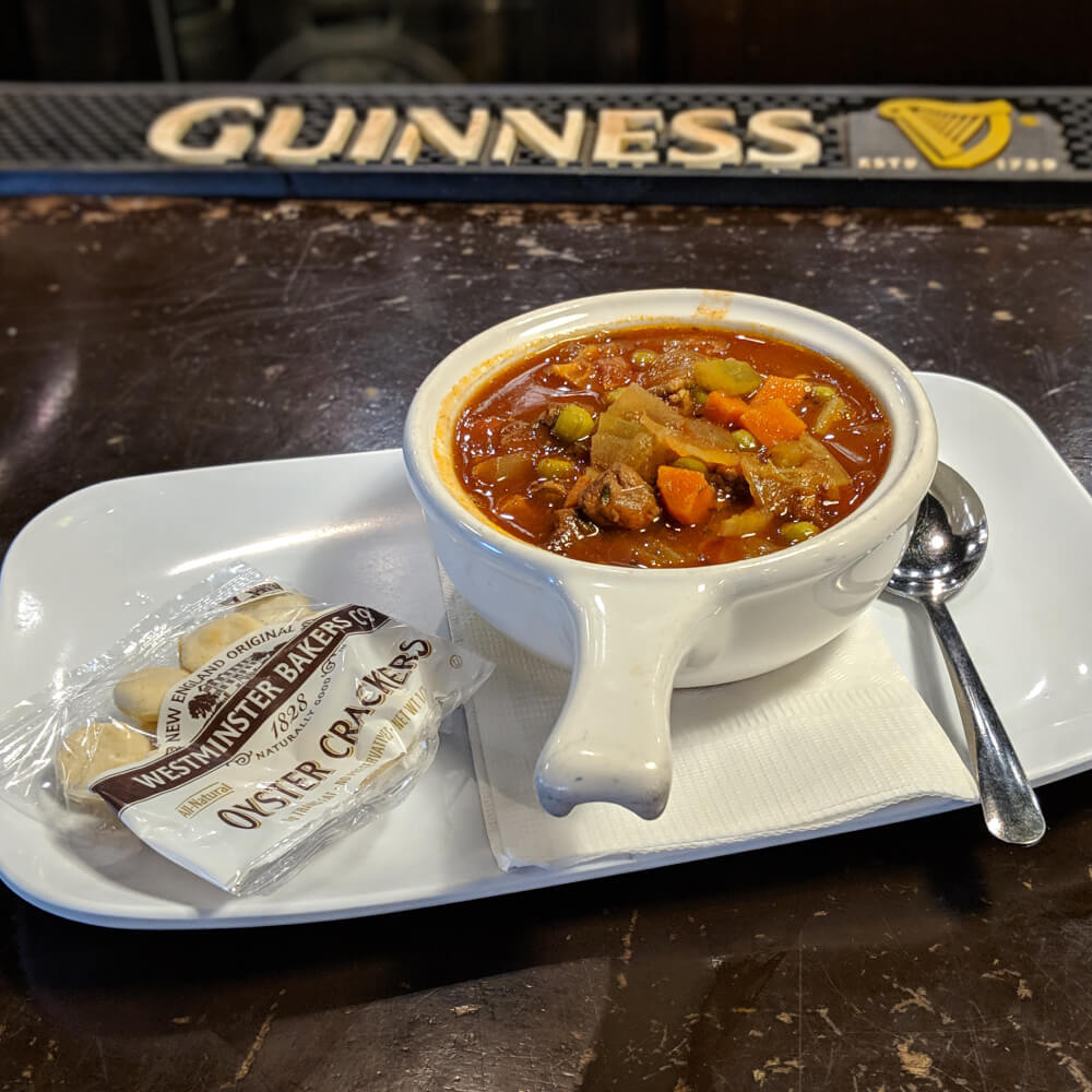 Guinness Beef Stew served at brockway irish pub in carmel